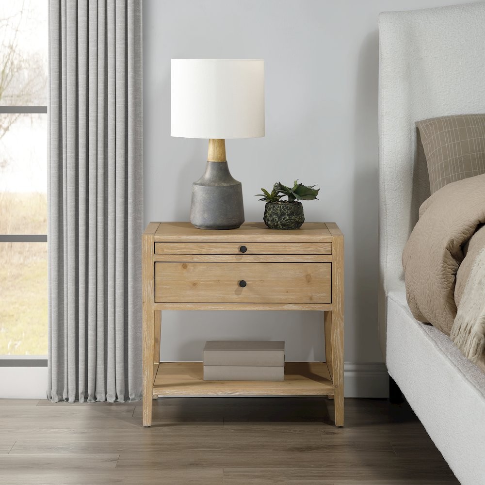 Shoreham 1-drawer Nightstand - Natural