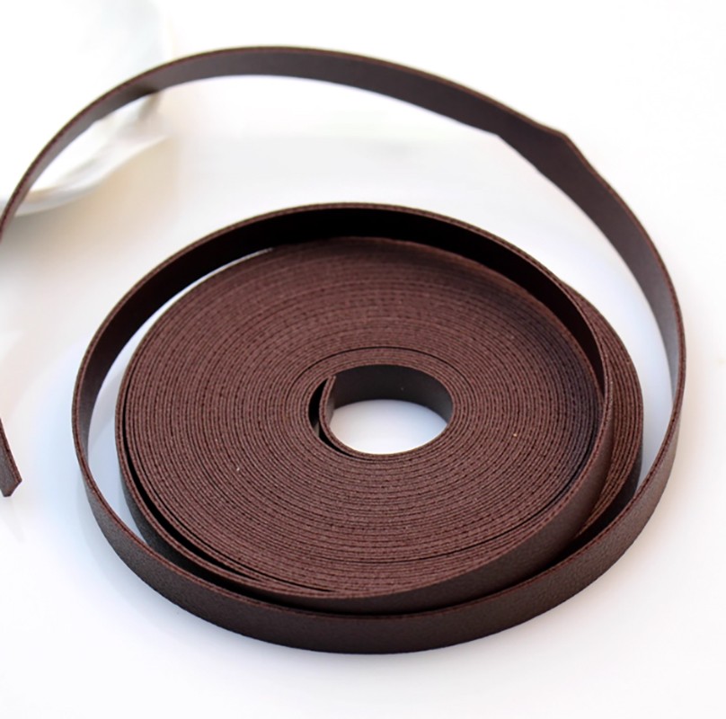 Faux Leather Strap Strips Double Sided PU Leather Crafts DIY Width 10mm-30mm