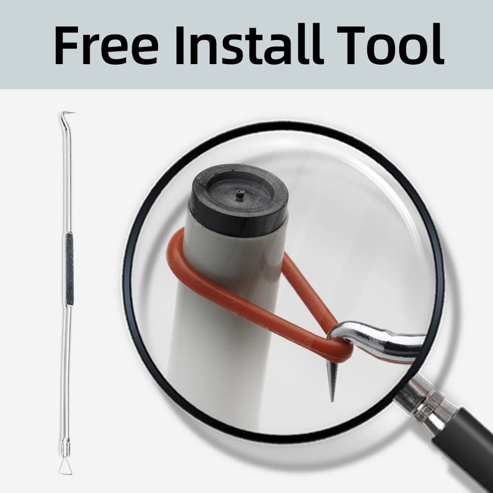 007 Silicone O-Ring, 70A Durometer, Red, 5/32" ID, 9/32" OD, 1/16" Width...