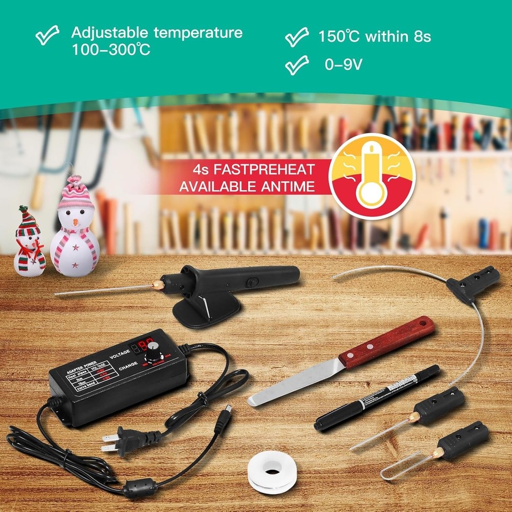 All-in-One Electric Styrofoam Cutter Set - Includes Multiple Hot Knife Styles