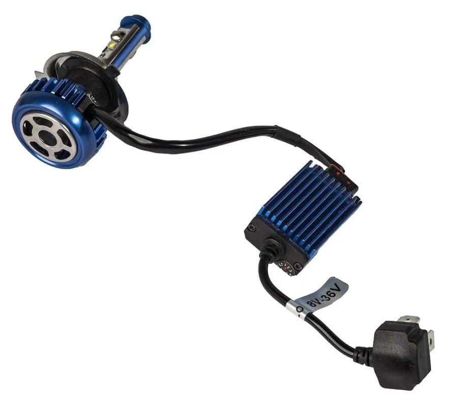 360 Twin LED H4 High Performance Replacement Bulb for Motorcycles