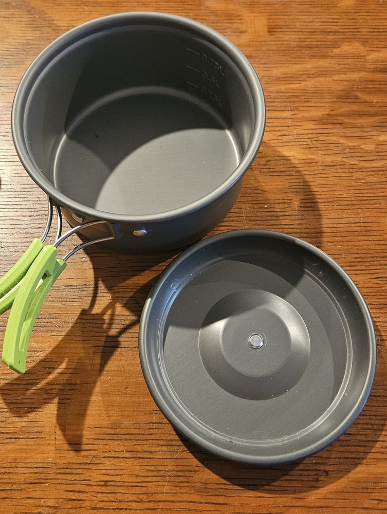 Camping Cookware Mess Kit for Backpacking Gear – 5 PC Camping Cooking Set