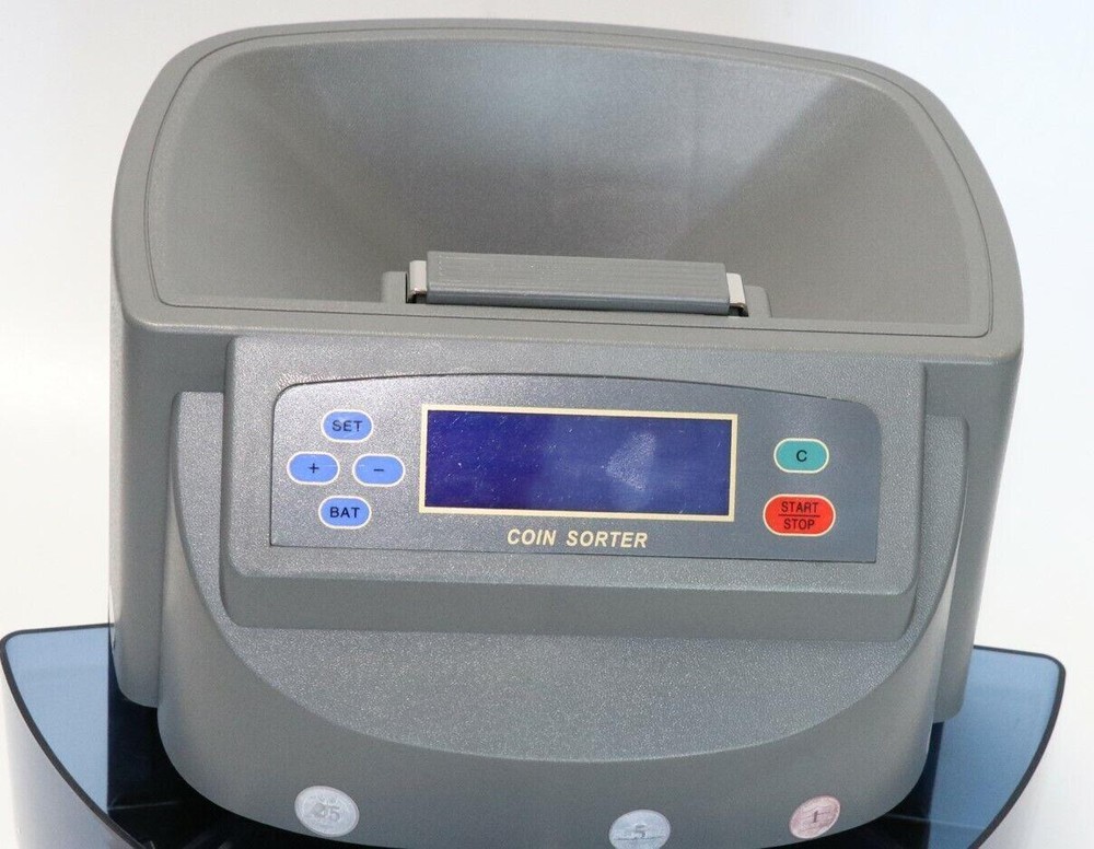 Electronic Automatic American Coin Count & Sort Machine Coin Counter Sortor 110V