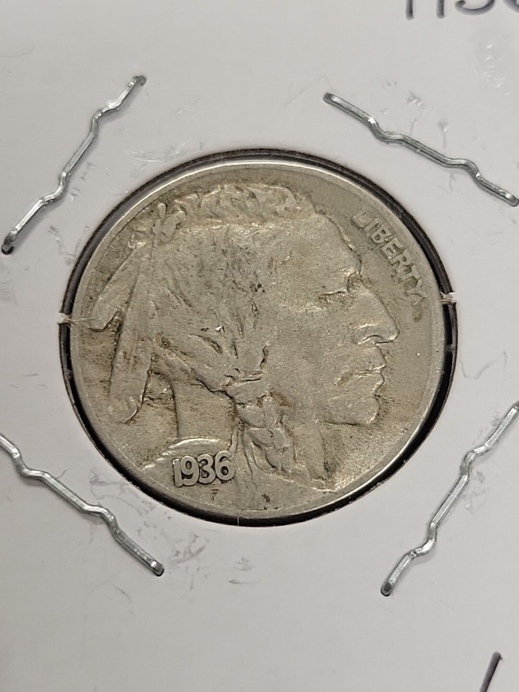 1936 S Buffalo Nickel 5C Coin