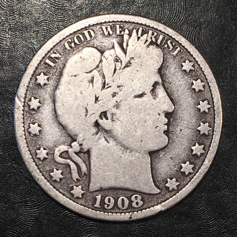 1908-D Barber Half - High Quality Scans #i317