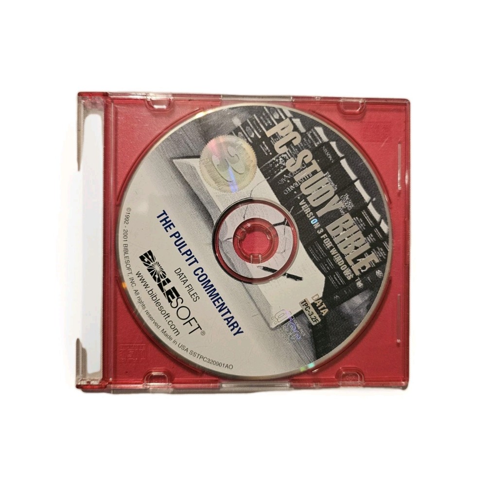 PC Study Bible Soft V3 The Pulpit Commentary Version 3 Disc Windows Biblesoft