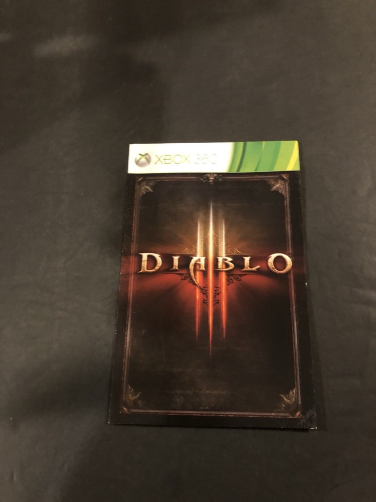 diablo 3 xbox 360 Manual only
