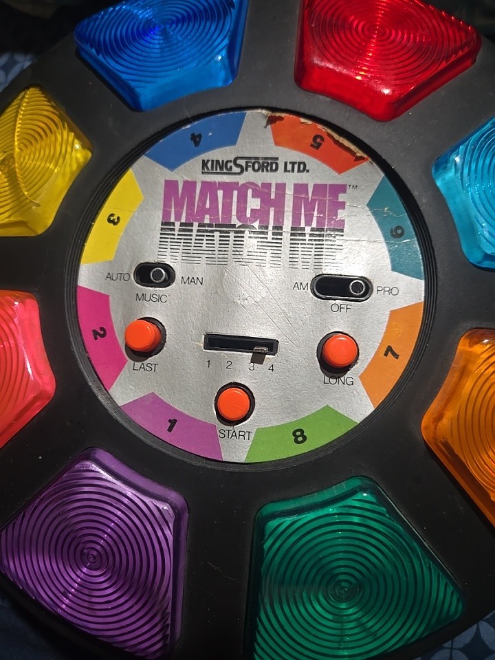 Kingsford Ltd. 1979 Vintage Match Me Computerized Game