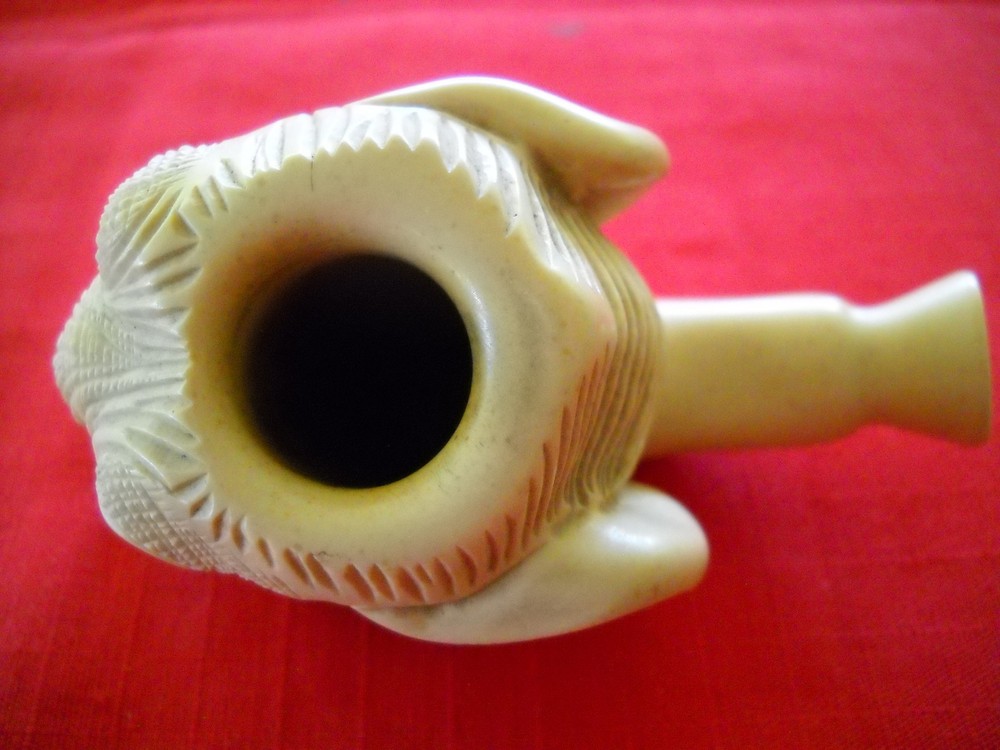 Meerschaum Elephant Head for Pipe.