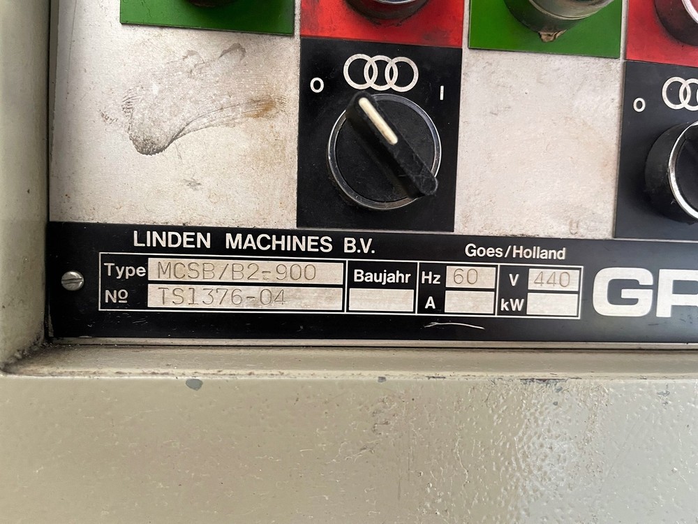 36” GRINDINGMASTER MCSB/B2-900 (3) Head Timesaver Sander #6613