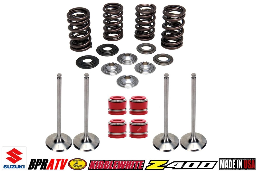 Suzuki DRZ400 Kibblewhite Titanium Spring Kit White Diamond Valves STD RED Seals