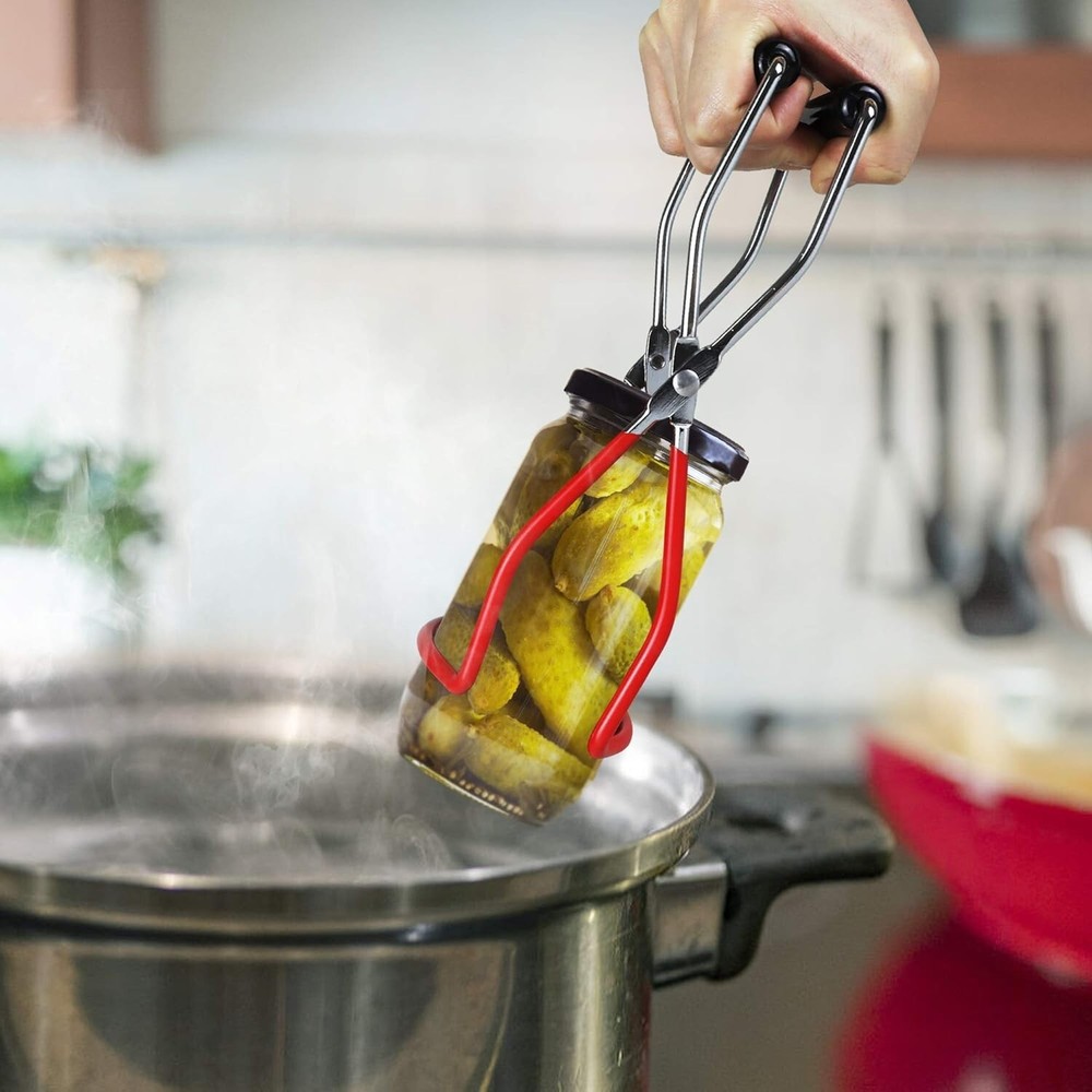 Multi-Functional Canning Rack with Expandable Features and Silicone Grips