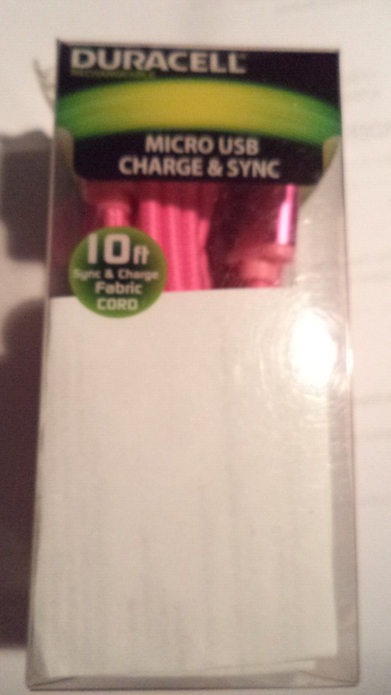 DURACELL MICRO CONNECTOR CHARGE AND SYNC 6FT LE2189 SELLING ALL AS USED