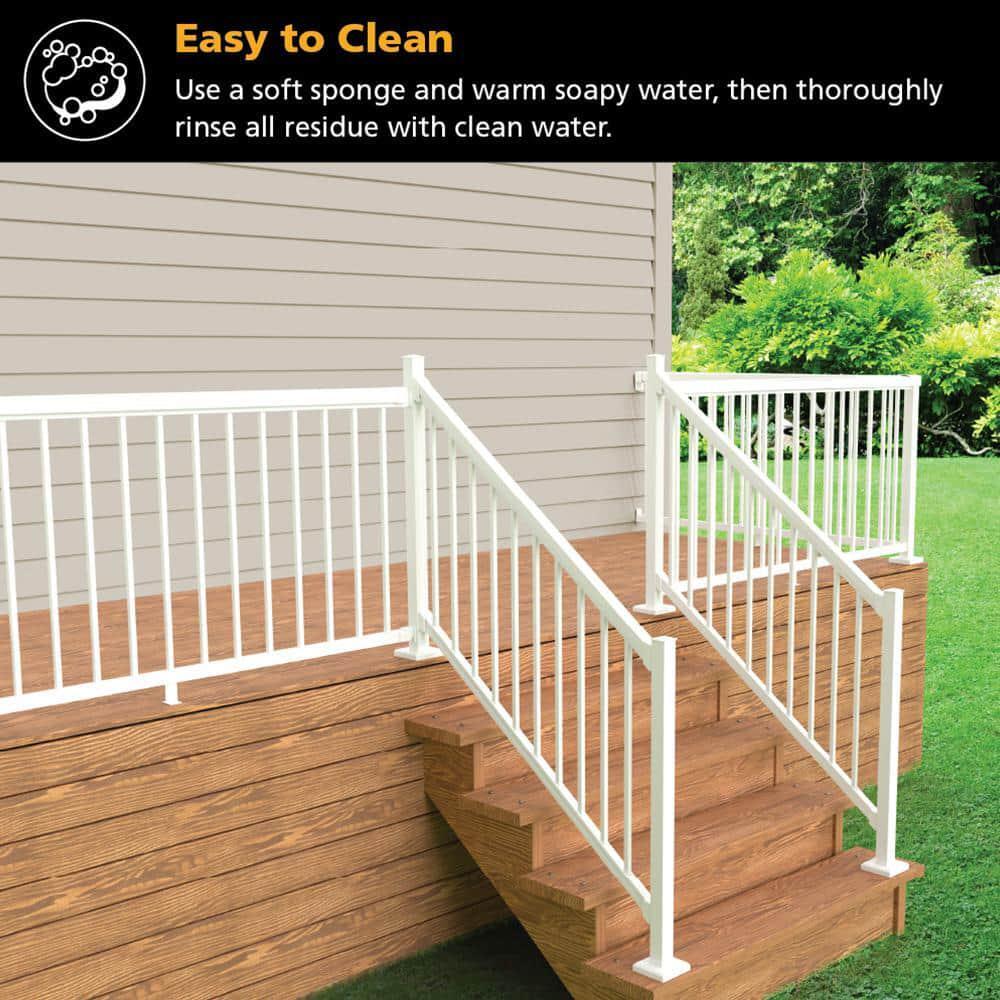 Peak Aluminum Decking Glass Panel Kit UV Protected Rail Post Exterior Clear