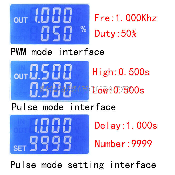 PWM Motor Speed Controller regulator 8A 150W Adjustable Pulse Frequency Duty