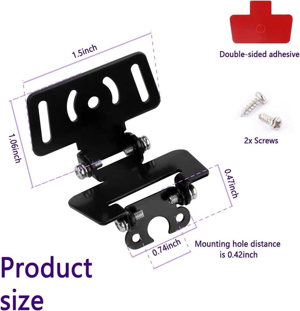 Universal Dash Cam Mount Bracket for Rear Camera Holder Rear Window Bracket Comp