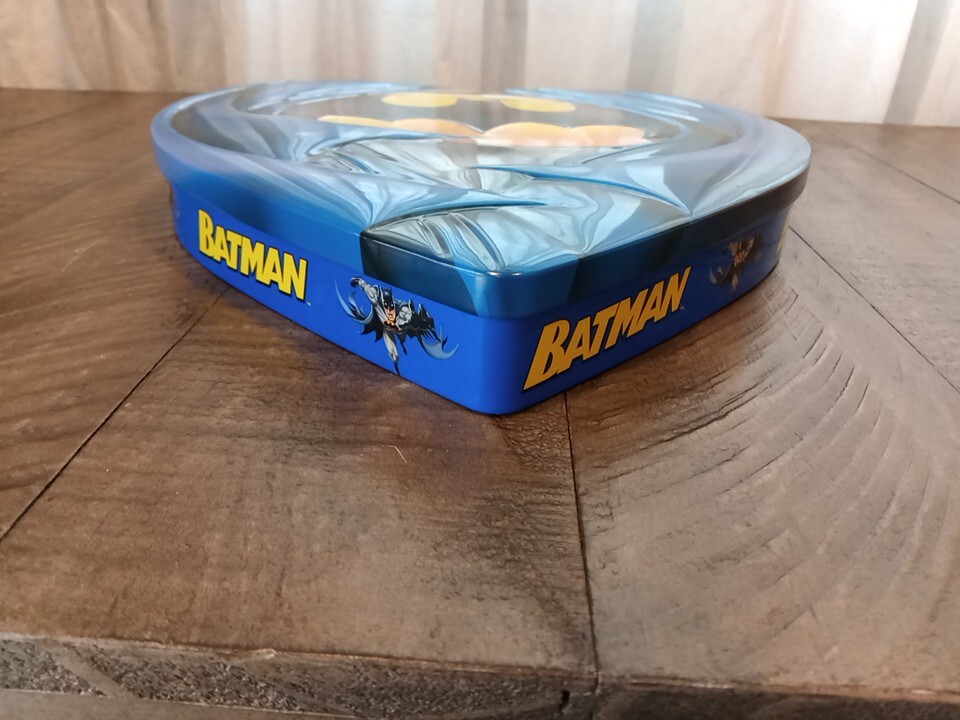 Batman Valentine's Day Heart Shaped Embossed Candy Tin (EMPTY TIN)