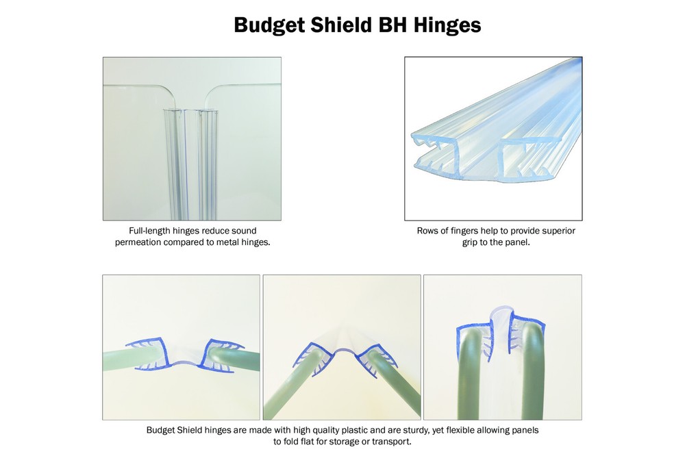NEW 5.5-ft 5-Panel Drum Shield, Plexiglas Drum Screen, Drum Cage - Budget Shield