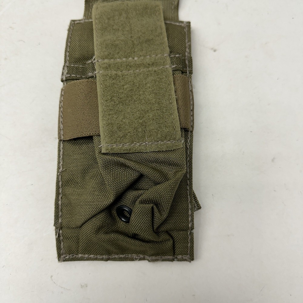 Eagle Industries MLCS Double Carbine Pouch White Stitching Tan Hook & Loop