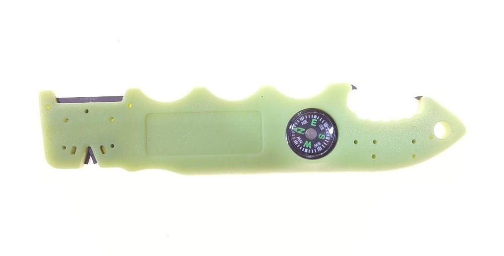 Knife and Tool Sharpener and Bottle opener with Compass Survival tool Carbide