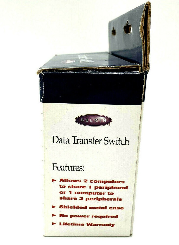 Belkin Data Transfer Switch F1B024E 1996 NIB