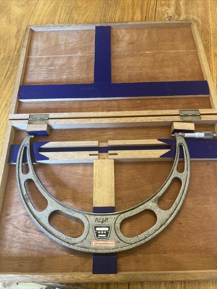 NSK Outside Micrometer, 13-14”Range W/ Box & Standard see pics