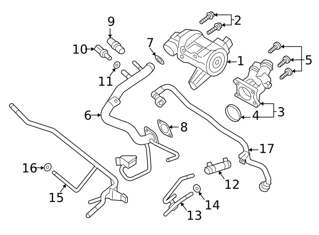 Genuine Volvo Engine Coolant Temperature Sensor 31339941