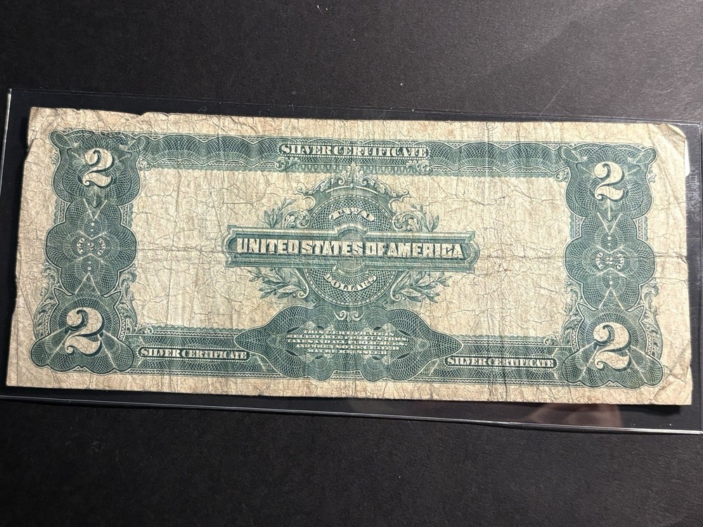 1899 $2 Silver Certificate Note — Circulated