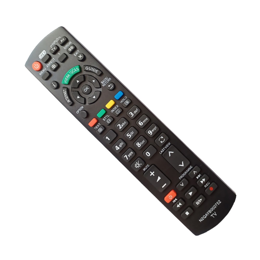 Low Power Consumption Black Remote Control For Panasonic Internet Smart TV