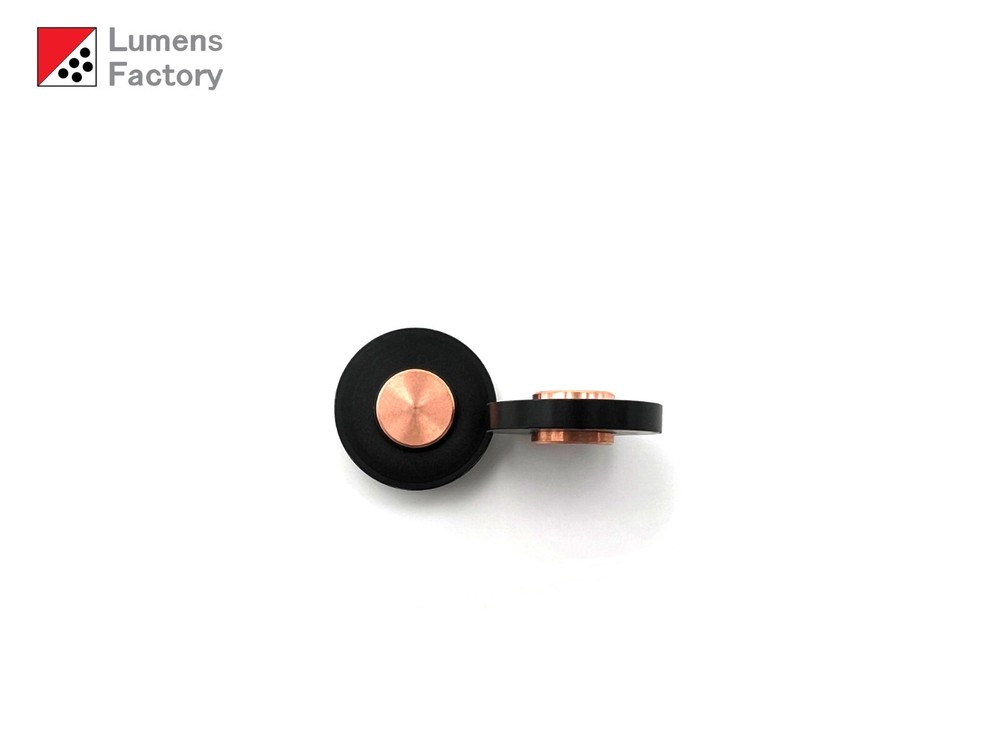 Battery Spacers for Flashlights, Delrin with Solid Copper Core (1 Pair)