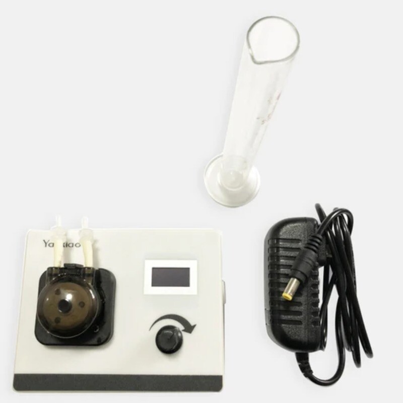 Variable speed peristaltic pump filling machine timing quantitative Metering