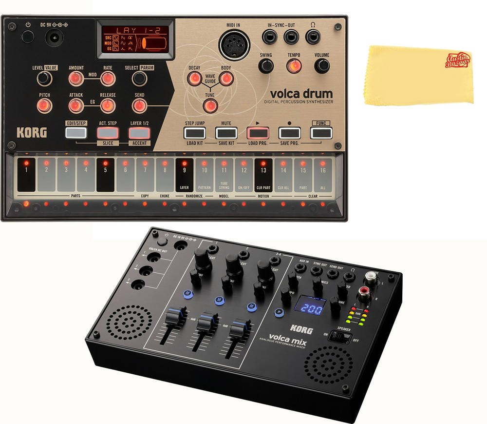 Korg Volca Drum Digital Percussion Synthesizer w/ Volca Mix