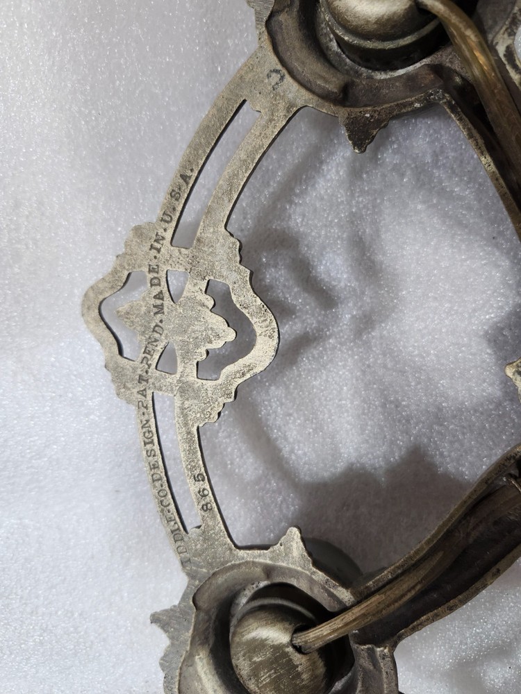 antique cast iron chandelier riddle 865
