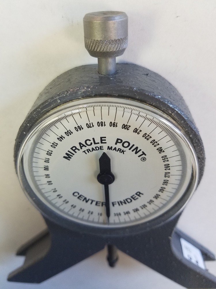 Protractor Angle indicator centering head 360degree CW #900-02 Miracle Point