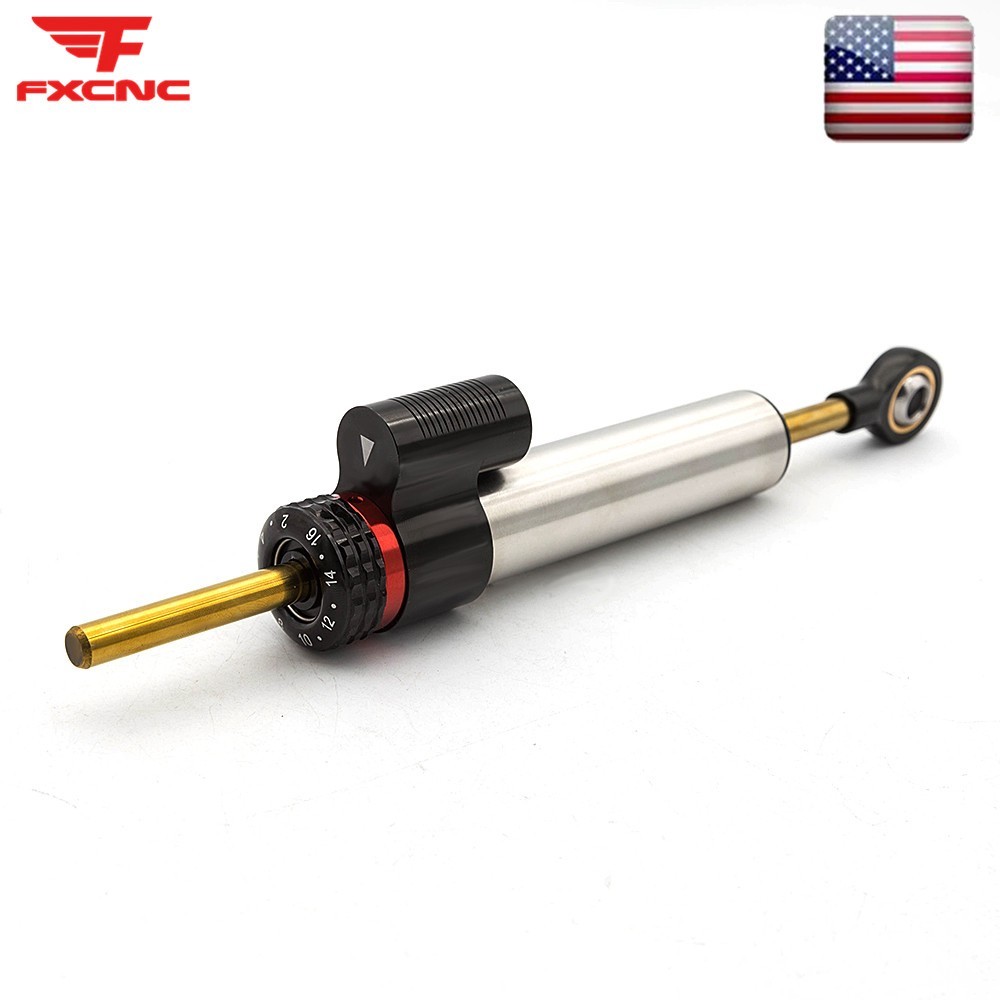 FXCNC Universal Steering Damper Linear Stabilizer Reversed Adjustable 255MM New