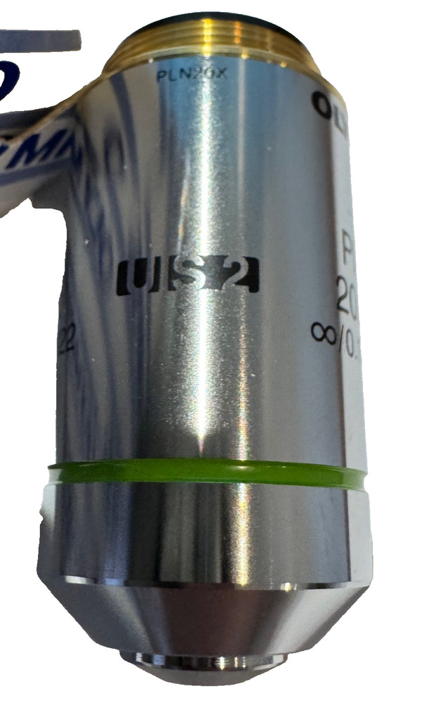 OLYMPUS PLN 20X /0.40, UIS 2, MICROSCOPE OBJECTIVE