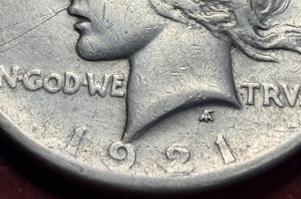 1921 $1 Peace Dollar. Free Shipping