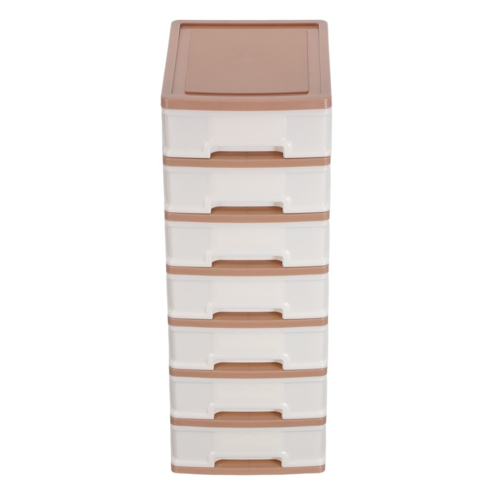 Desktop Storage Organizer with Drawers Plastic Cabinet Multi Layers
