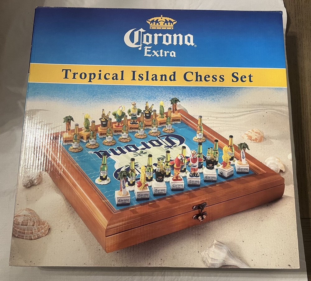 Corona Beer Tropical Island Chess Set