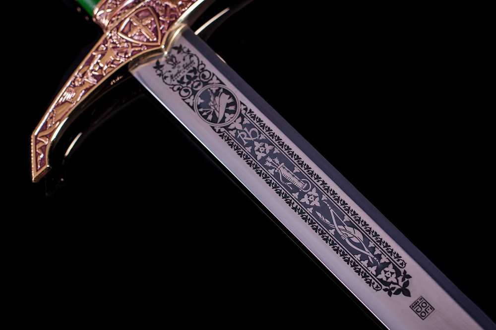 Sword Robin Hood Gold - Deep Engraving