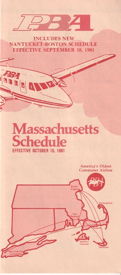 Naples Airlines timetable 1977/10/15