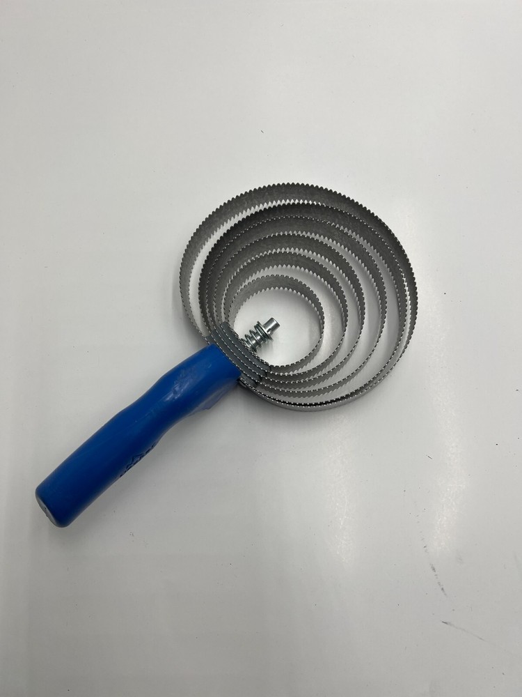 Decker Jumbo Spring Curry Comb, Spiral spring steel, Blue
