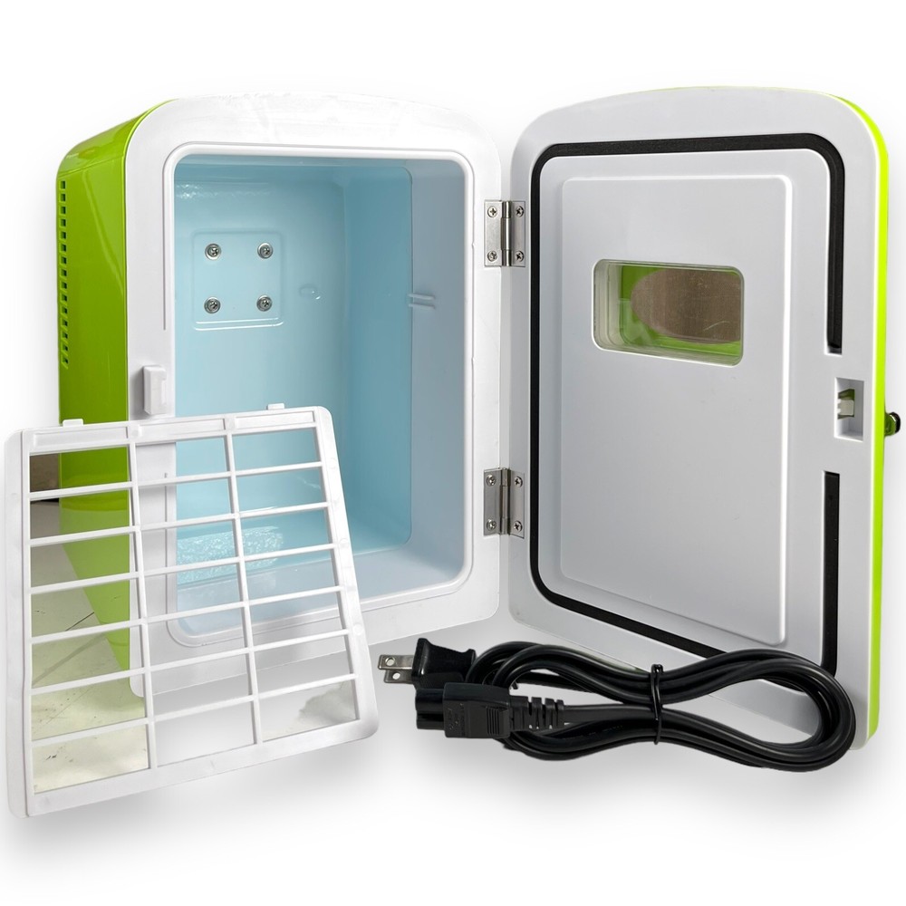 Mountain Dew MIS134MD-B Mini Portable Compact Personal Fridge Cooler 6 Can Cap