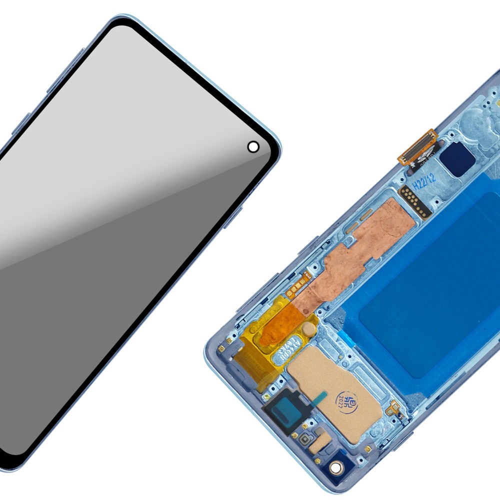 Blue LCD Display For Samsung Galaxy S10 G973 Touch Screen Digitizer + Frame Tool
