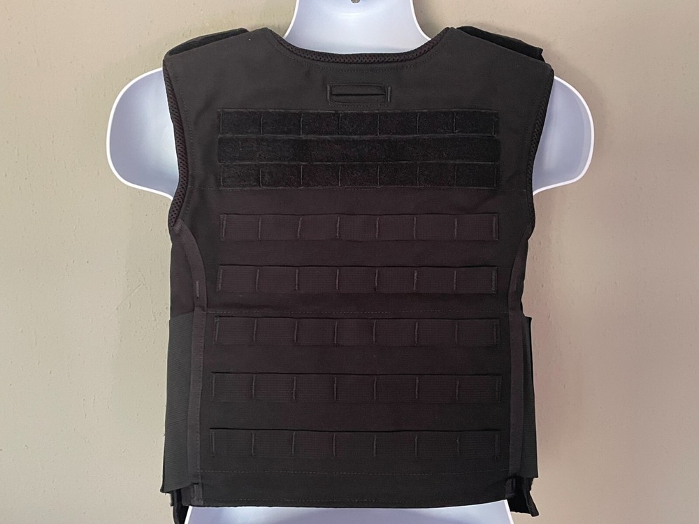 SECOND CHANCE Male Standard Tactical Armor Carrier Side Open Medium Black Molle
