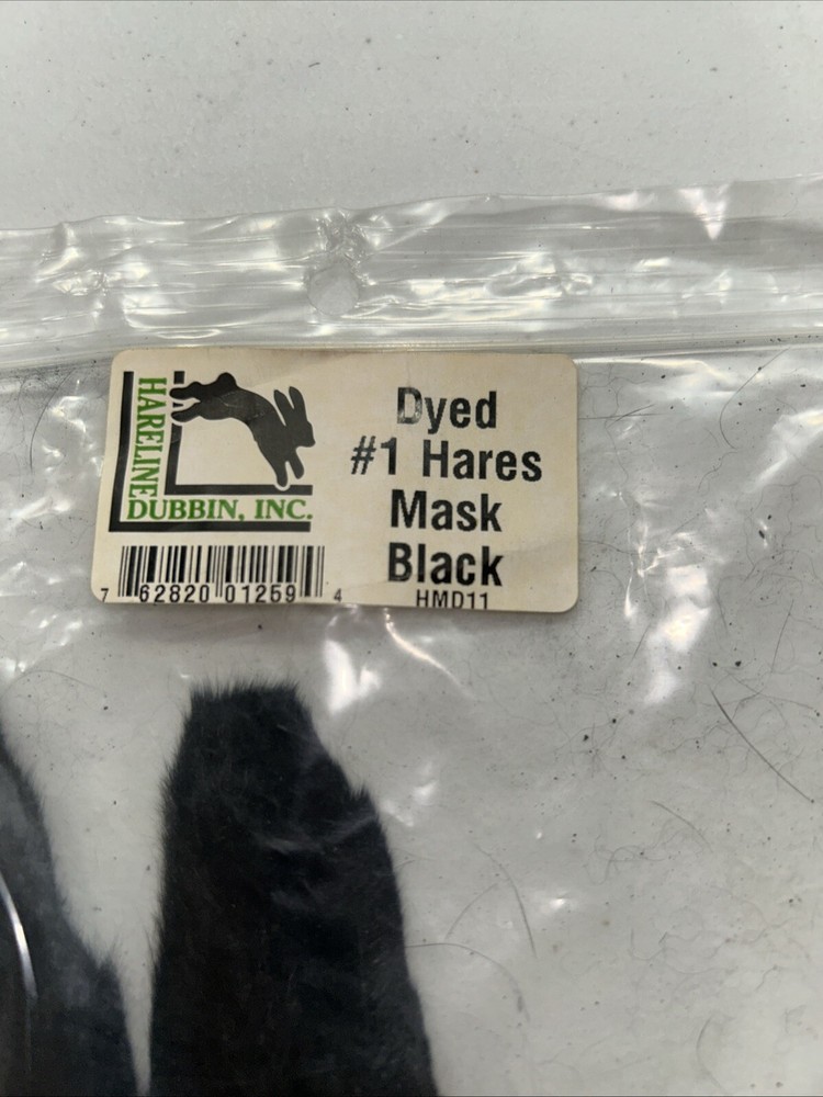Harline Dubbin Dyed Hares Mask Black