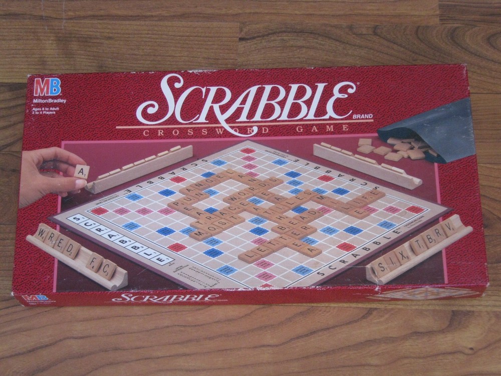 Vintage Scrabble Crossword Game 1989 Complete