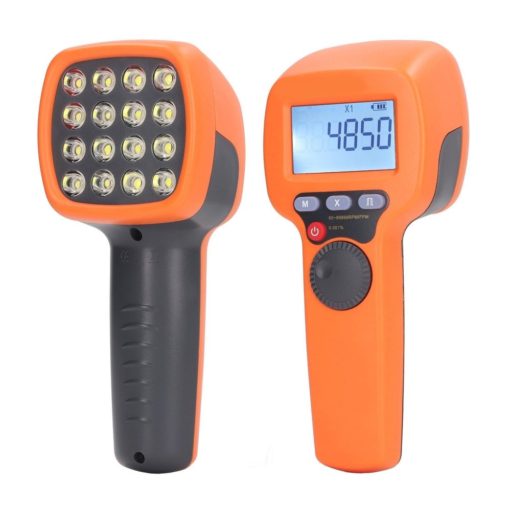 Digital Handheld Stroboscope High Accuracy Prevents LED Flash Strobe Speedome...