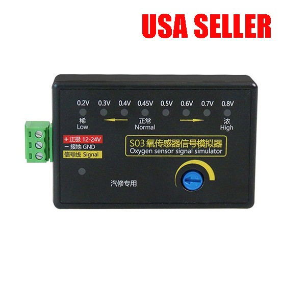 S03 4-Wire for Auto OBD 0.2-0.8V Oxygen Sensor Signal Simulator Adjust Voltage