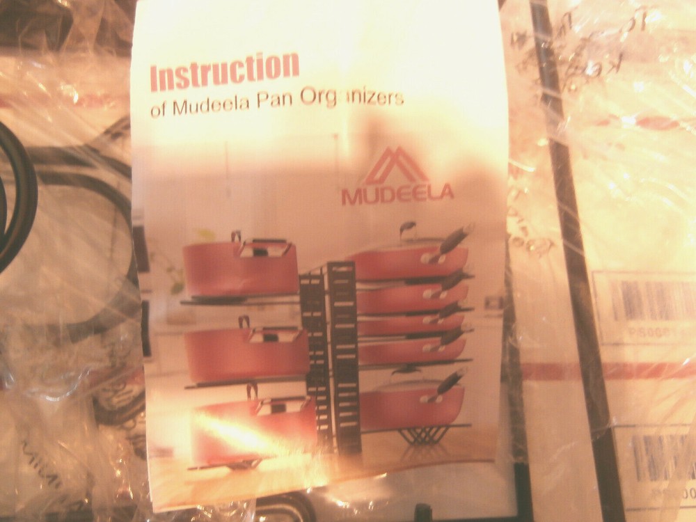 Mudeela Pan Organizer Rack for Cabinet, Pot Rack with 3 DIY Methods